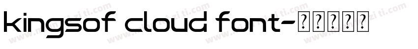 kingsof cloud font字体转换